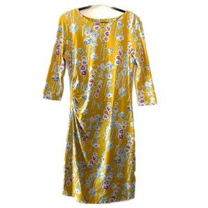 J McLaughlin Yellow Floral Dress